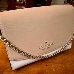 Kate Spade White / Black / Beige Leather Purse